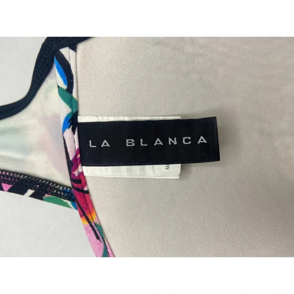 La Blanca Floral Underwire Bikini Top Multi Color Abstract‎ Womens 12